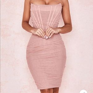 Pink corset dress